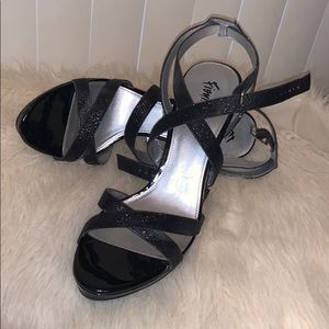 Black Glittery Heels